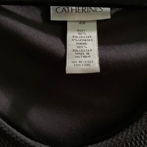 Catherine’s Navy dress with jacket(chevron design). New. Has never been worn.